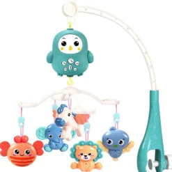 Lean Ferngesteuertes Kinderbett-Karussell Lullabies Sounds Blau