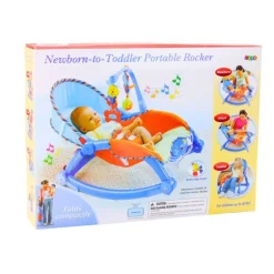 LeanToys Babywippe mit Spielbogen und Tierfiguren für Babys