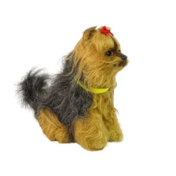 Lean Toys Interaktiver Yorkshire Terrier Hund Plüsch Hund Bellen Bewegt Schwanz