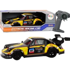 Leantoys RC Ferngesteuertes Auto 1:16 Gummiräder Drift Gelb