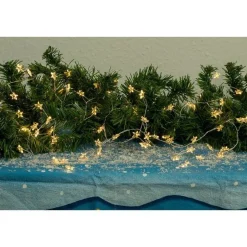 LED Cluster-Lichterkette Sterne 72er Reflektoren Batterie Timer SA138