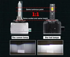LED D5S 45W 35000lm 6000k für Audi A3 8V A4 B9 A6 4G Q3 8U Q7 4M