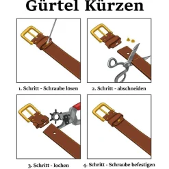 Ledergürtel Wechselgürtel Gürtel mit Wild West Gürtelschnalle Longhorn Buckle