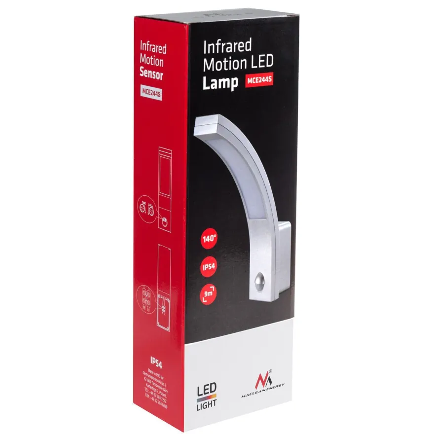 LED-Leuchte Wandlampe Lampe Leuchte IR-Bewegungsmelder Notstrom 750lm 10W IP54