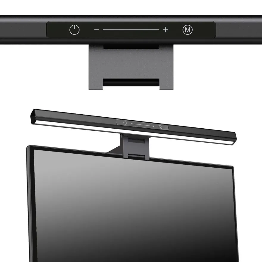 LED Monitor Lampe 5W Bildschirmlampe Einstellbare Helligkeit und Farbtemperatur