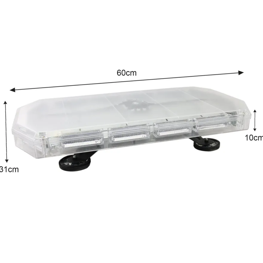 LED Rundumlicht Warnleuchte Balken 48 x 2W 15 Blitzmodi 12V Blitzlampe Lightbar