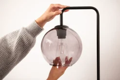 Ledvance Stehleuchte 1906 Vintage Globe Floor E27 Stehlampe schwarz Glas max 40W