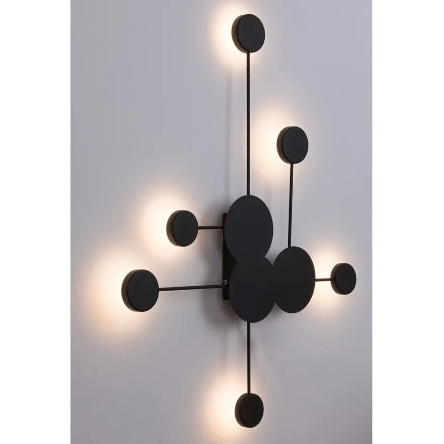 LED-Wandleuchte Wandleuchte Moderne Lampe 21 W 4000 K IP20 1500 lm 6260 schwarz