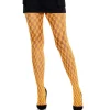 LEG Avenue Hosiery Netzstrumpfhose mit Ösen Neon Orange