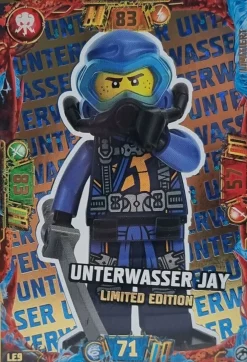 LEGO Ninjago Trading Card Game Limitierte Karte Nr. LE9 Unterwasser Jay