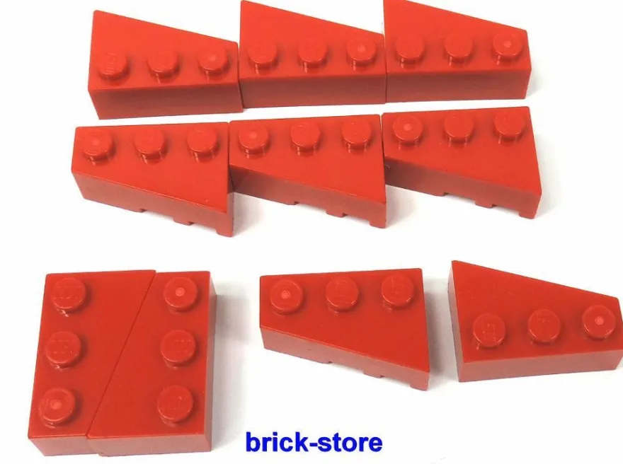 LEGO® 10 STÜCK / rote 2x3 Dachstein / Keilsteine links