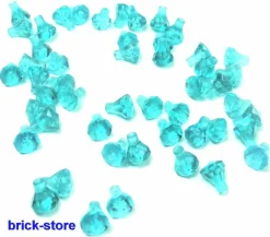 LEGO® tranparent hellblaue Diamanten / 50 Stück / Kristalle/ Perlen