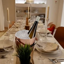 3L Eiseimer 304 Edelstahl mit Abtropfgitter Eiszange, Eiswürfelbehälter Eiskühler