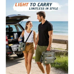 Lekesky Isolierte Kühltasche 12L - Tragbar, Wasserdicht & Auslaufsicher für
