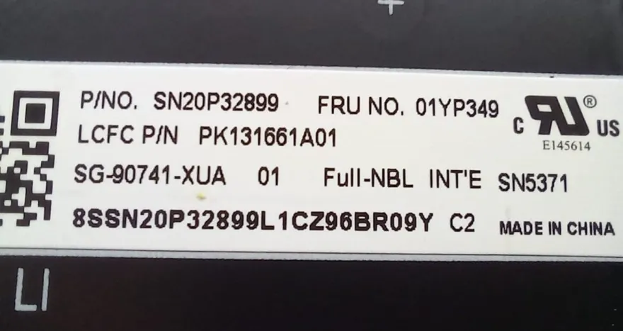 Lenovo Thinkpad L380 Tastatur QWERTY 01YP349 SN20P32899