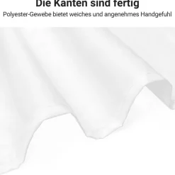 Lerores Duschvorhang 120x180cm Reinweiß - Wasserabweisend, Antischimmel