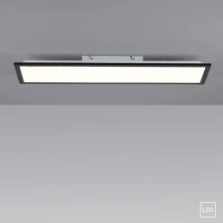 Leuchten Direkt 14741-18 FLAT LED Deckenleuchte schwarz 80x25cm 3000K