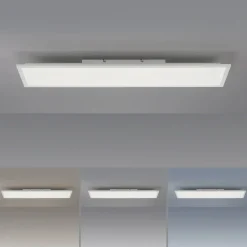 Leuchten Direkt 16534-16-O FLAT LED Deckenleuchte Weiss 100x25cm CCT dimmbar