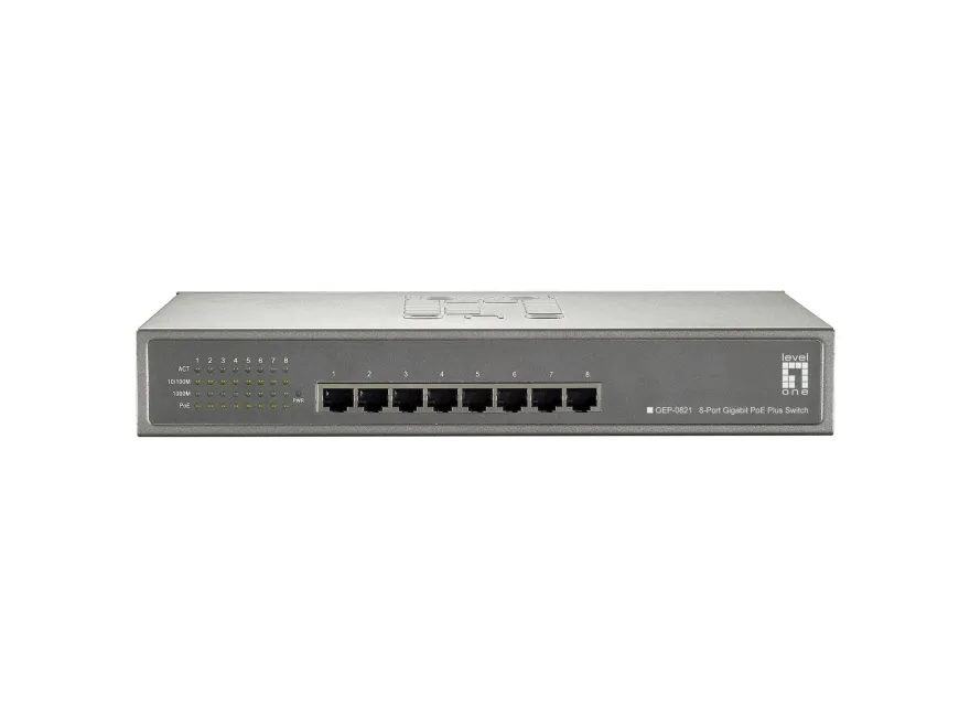 LevelOne GEP-0821 8-Port Gigabit PoE Switch