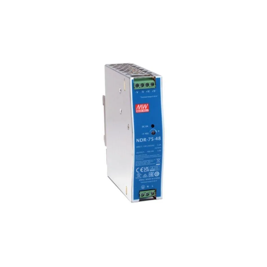 LevelOne ind. Netzteil POW-4822 48VDC, 75W DIN-Schiene PoE