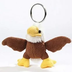 LEVUVU Schlüsselanhänger Weißkopf-Seeadler schwarz-weiß 8 cm
