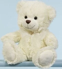 LEVUVU Sitzbär Teddybär cremeweiß 24 cm
