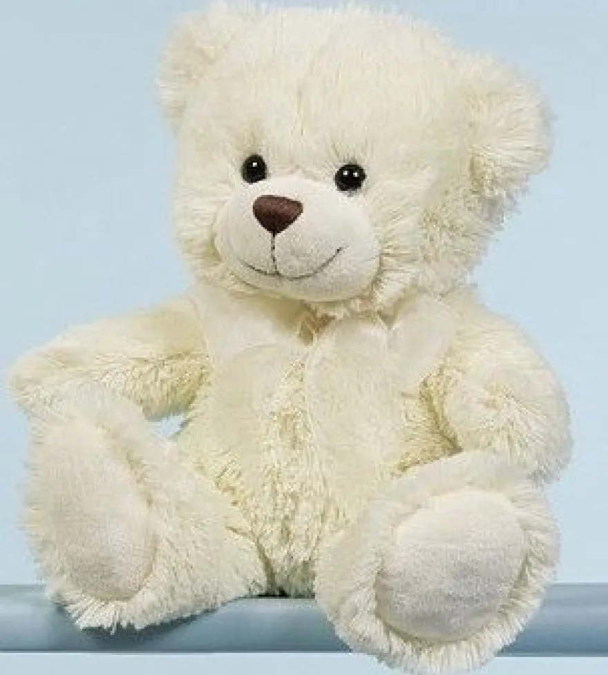 LEVUVU Sitzbär Teddybär cremeweiß 24 cm