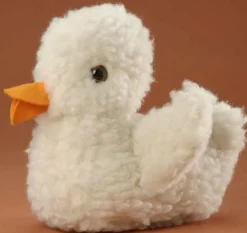 LEVUVU Woll-Ente naturweiß 23 cm