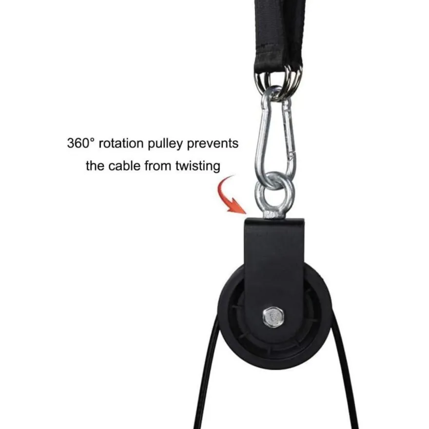 LFJ Fitness Latzug Kabelzug Unterarmtrainer Trizeps Seil Gewicht-Set
