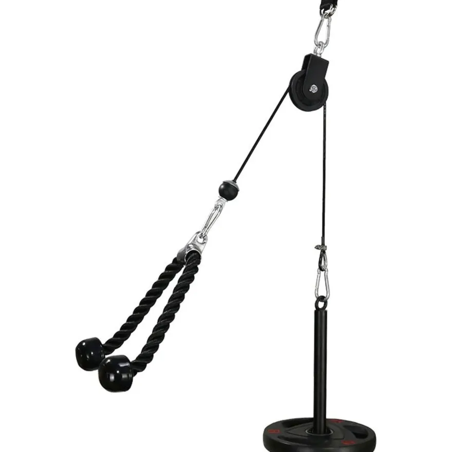 LFJ Fitness Latzug Kabelzug Unterarmtrainer Trizeps Seil Gewicht-Set