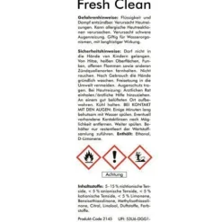 1 L FRESH CLEAN Fußbodenreiniger Laminatreiniger Fliesenreiniger