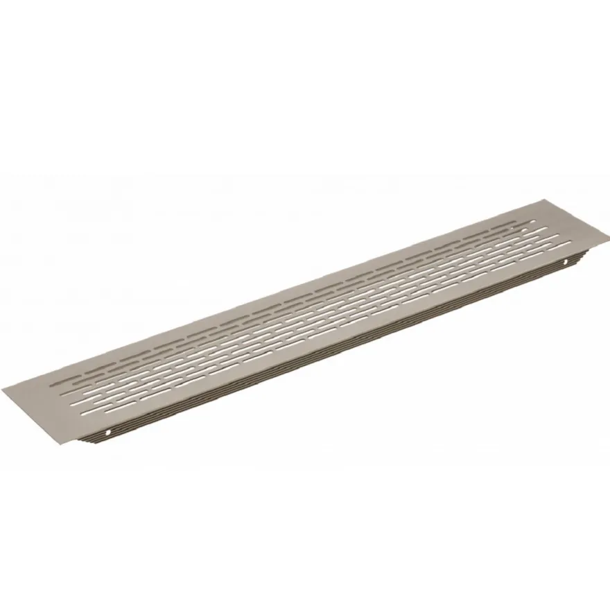 Lüftungsgitter Aluminiumgitter Stegblech vers. Farben 80x480mm Lüftungsblech