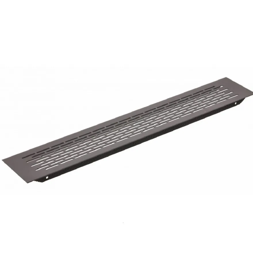 Lüftungsgitter Aluminiumgitter Stegblech vers. Farben 80x480mm Lüftungsblech