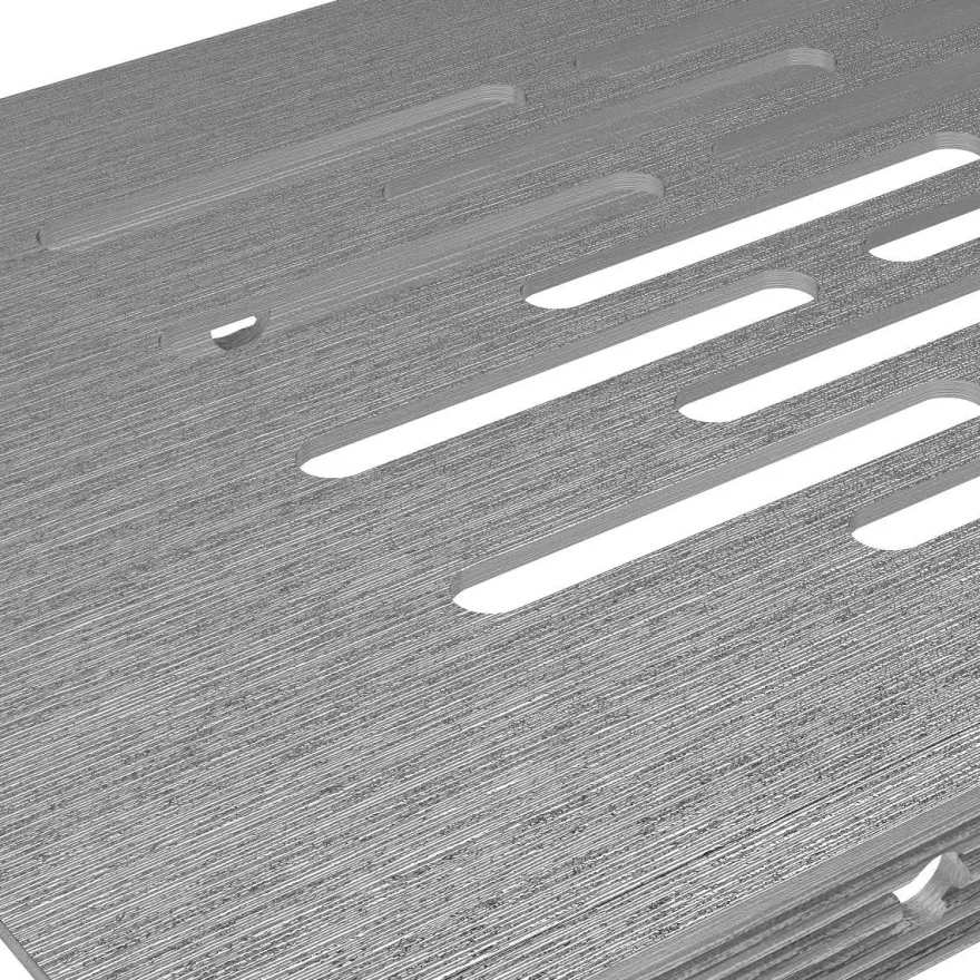 Lüftungsgitter Aluminiumgitter Stegblech vers. Farben 80x480mm Lüftungsblech