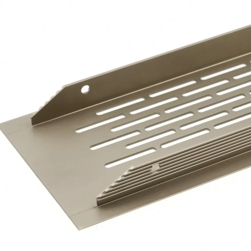 Lüftungsgitter Aluminiumgitter Stegblech vers. Farben 80x480mm Lüftungsblech