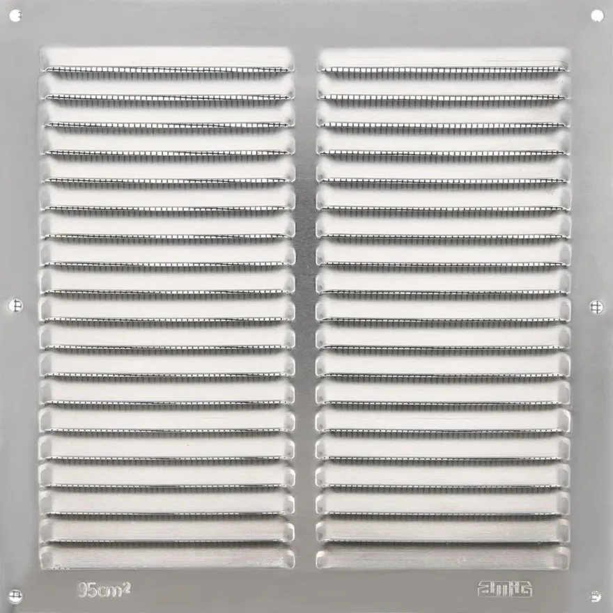 Lüftungsgitter Aluminium Silber Abluftgitter Insektenschutz Gitter