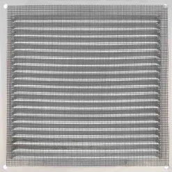 Lüftungsgitter Aluminium Silber Abluftgitter Insektenschutz Gitter