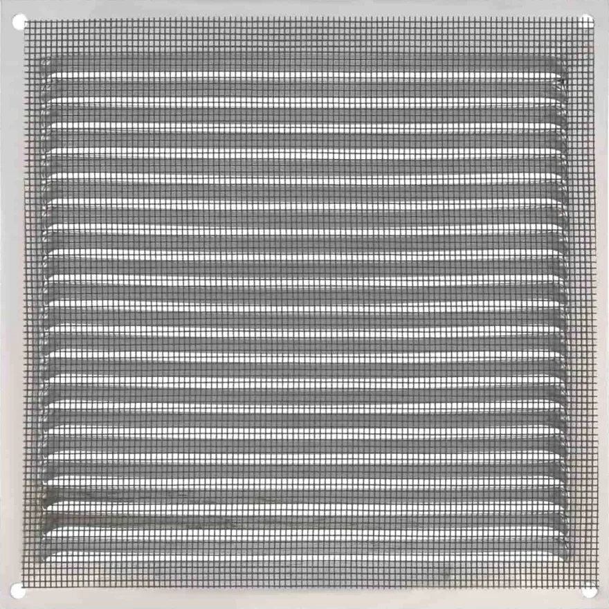 Lüftungsgitter Aluminium Silber Abluftgitter Insektenschutz Gitter
