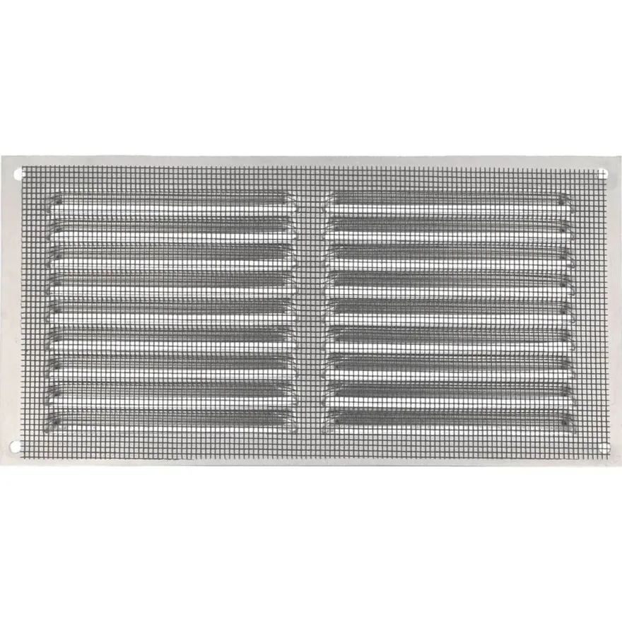 Lüftungsgitter Aluminium Silber Abluftgitter Insektenschutz Gitter