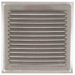 Lüftungsgitter Aluminium Silber Abluftgitter Insektenschutz Gitter