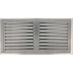 Lüftungsgitter Aluminium Silber Abluftgitter Insektenschutz Gitter