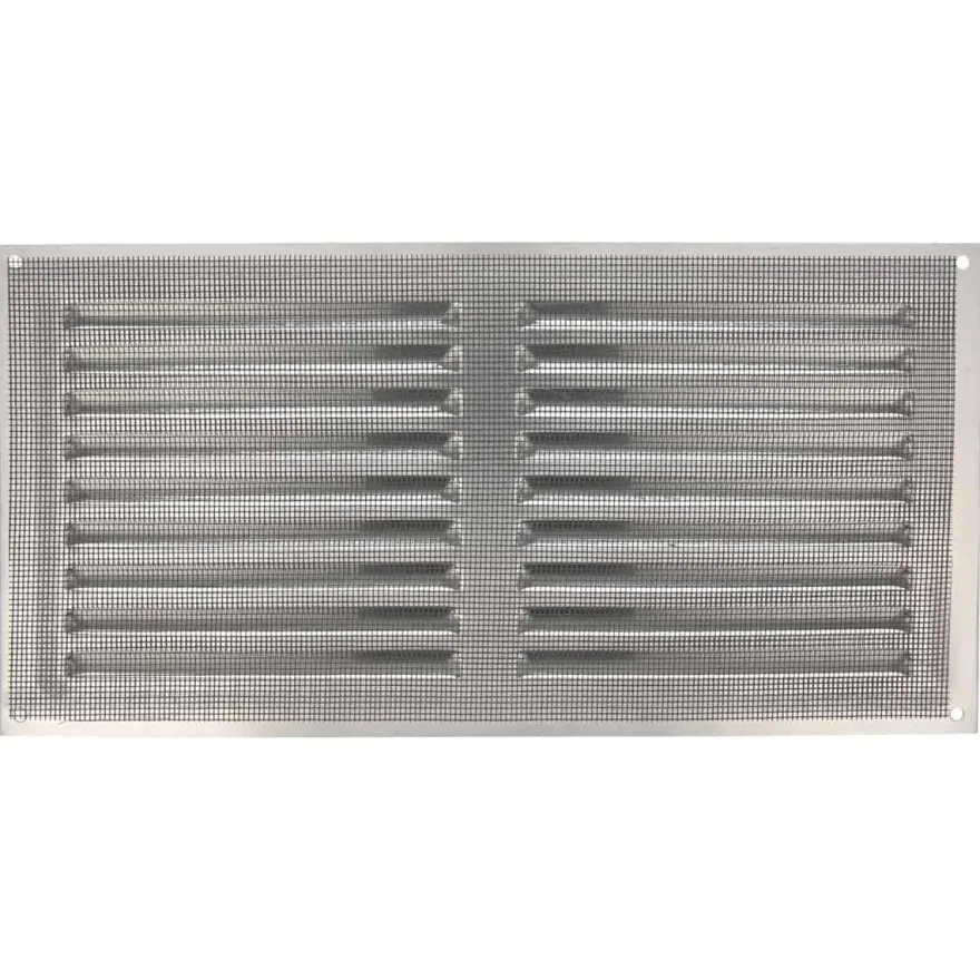 Lüftungsgitter Aluminium Silber Abluftgitter Insektenschutz Gitter