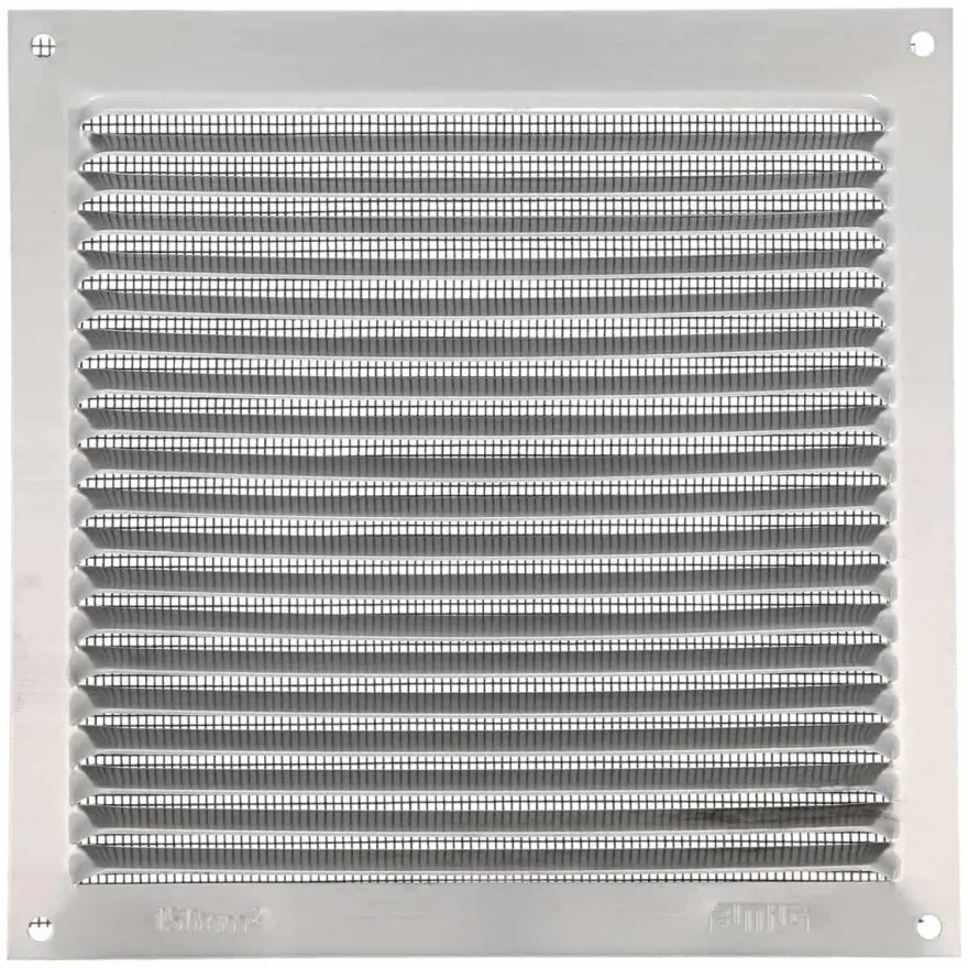 Lüftungsgitter Aluminium Silber Abluftgitter Insektenschutz Gitter