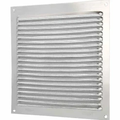 Lüftungsgitter Aluminium Silber Abluftgitter Insektenschutz Gitter