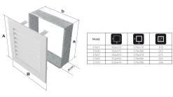 Lüftungsgitter FRESH 17x70 weiß