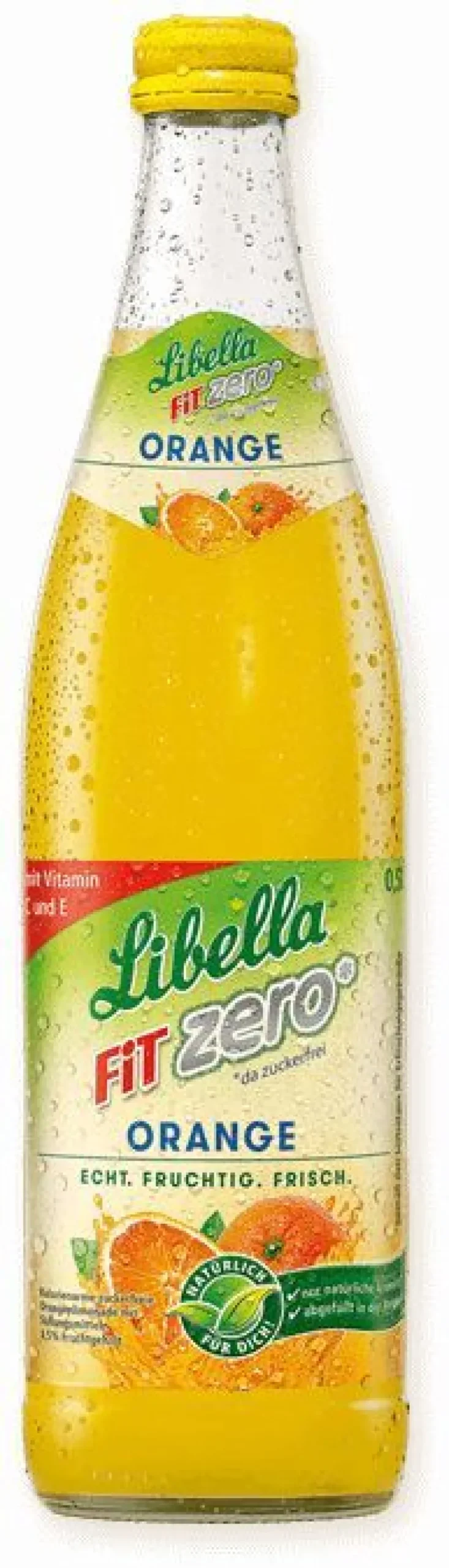 Libella FIT ZERO Orange Orangenlimonade - Mehrweg - 20x0,5l mit Träger