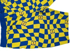 LiDL Livergy kurze Hose Sweatshorts Gelb Blau Freizeitshorts Shorts Lidl Kollektion