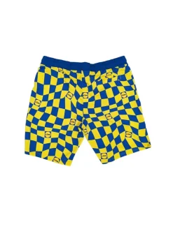 LiDL Livergy kurze Hose Sweatshorts Gelb Blau Freizeitshorts Shorts Lidl Kollektion