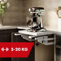 Lift, ausziehbares Einbau-Küchenregal 5-20kg 820x168x106mm MC-497 Maclean