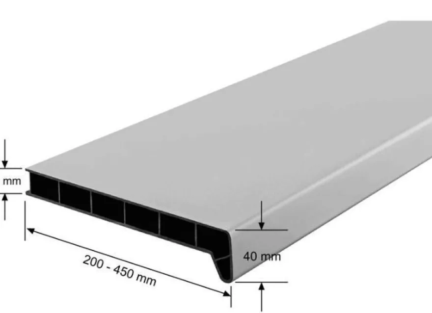 Lignodur Masterline LD40 Innenfensterbank Carrara-Marmor Matt inkl. Seitenabschlüsse